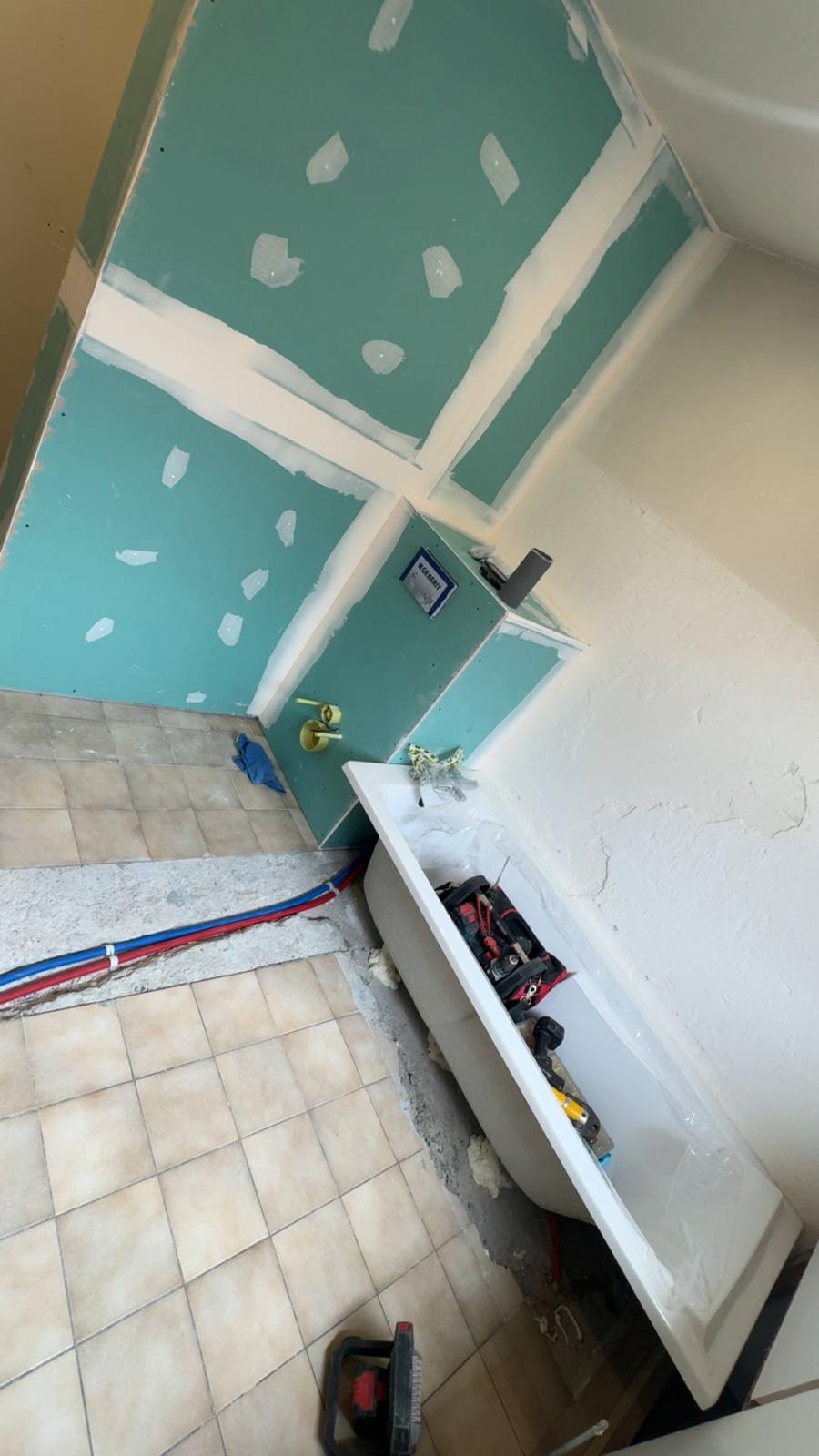 SALLE DE BAIN CLE EN MAIN RAEDERSHEIM 2 | VF Energy Réalisation d’une salle de bain clé en main à Raedersheim, près de Guebwiller et Soultz dans le Haut-Rhin Mulhouse 2